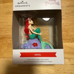 Hallmark Disney Princess Ariel Ornament - Red and Green